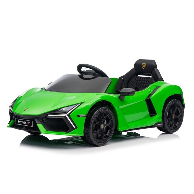Vienvietis elektromobilis vaikams Lamborghini Revuelto, žalias