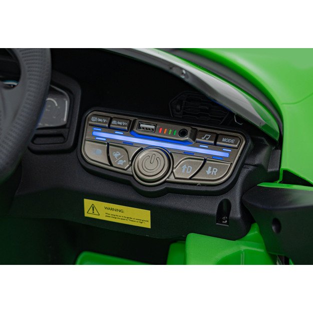 Vienvietis elektromobilis vaikams Lamborghini Revuelto, žalias