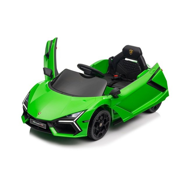 Vienvietis elektromobilis vaikams Lamborghini Revuelto, žalias
