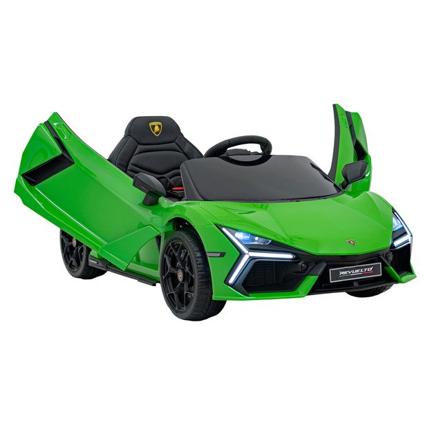 Vienvietis elektromobilis vaikams Lamborghini Revuelto, žalias