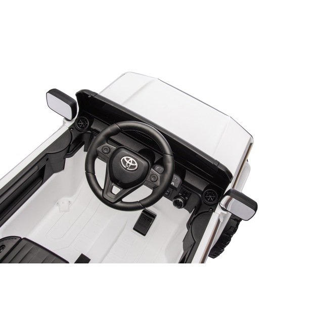 Vienvietis elektrinis džipas vaikams Toyota Land Cruiser PRADO, baltas