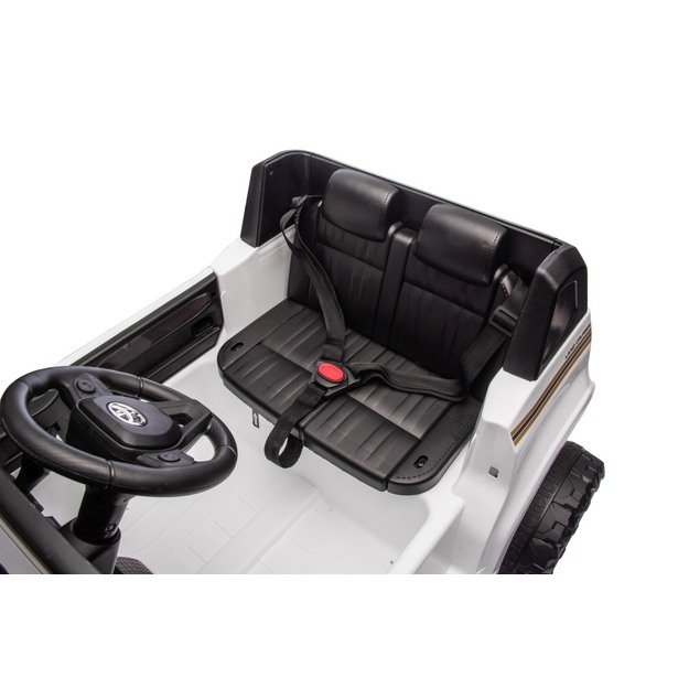 Vienvietis elektrinis džipas vaikams Toyota Land Cruiser PRADO, baltas