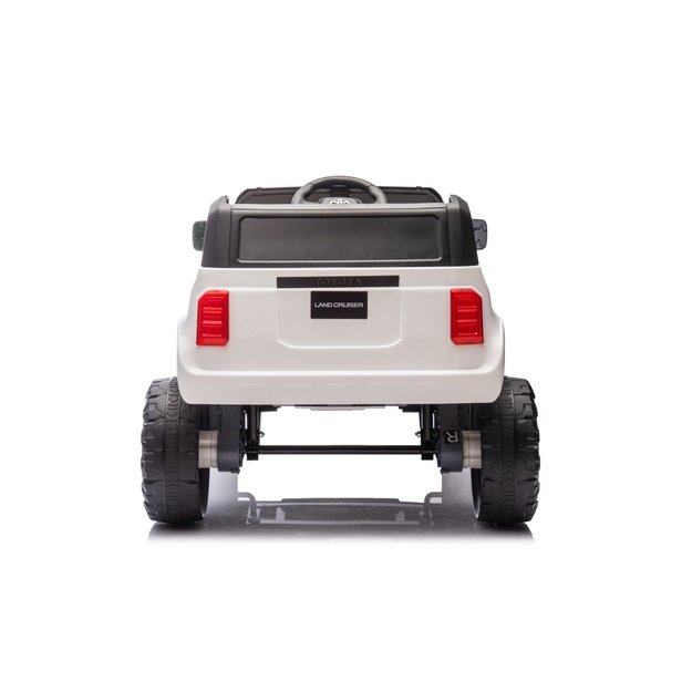Vienvietis elektrinis džipas vaikams Toyota Land Cruiser PRADO, baltas