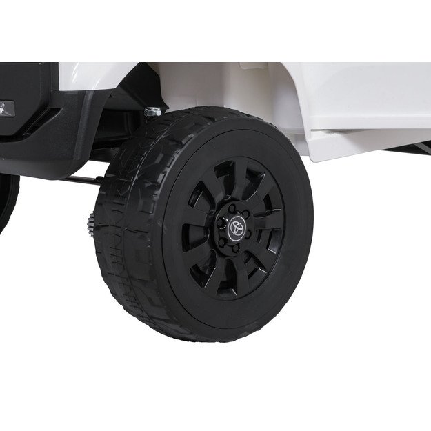 Vienvietis elektrinis džipas vaikams Toyota Land Cruiser PRADO, baltas