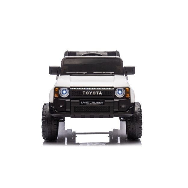 Vienvietis elektrinis džipas vaikams Toyota Land Cruiser PRADO, baltas