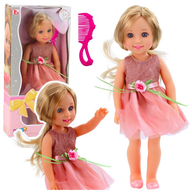 Lėlė Lala su suknele ir peteliške 38cm