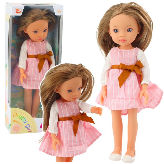Lėlė „Pretty Girl“ su rožine suknele 