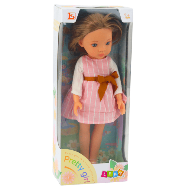 Lėlė „Pretty Girl“ su rožine suknele 