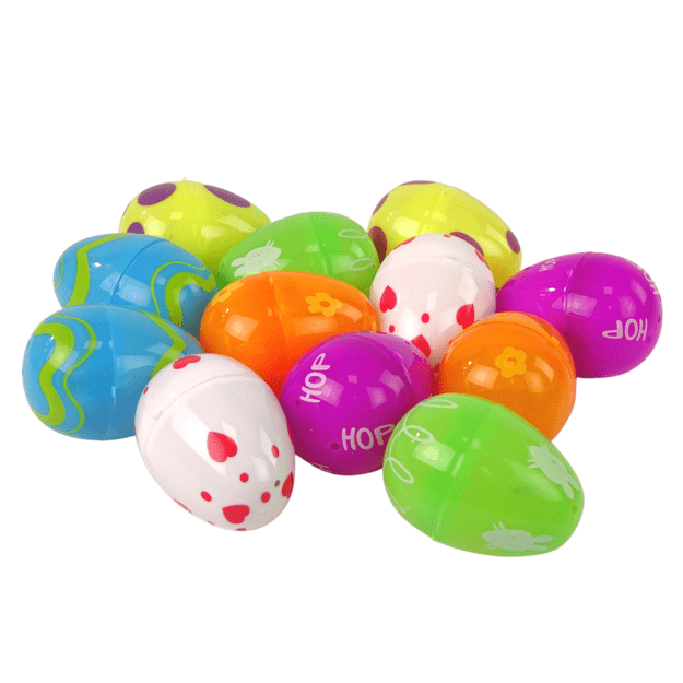 Squishy velykinių kiaušinių rinkinys, 12 dalių
