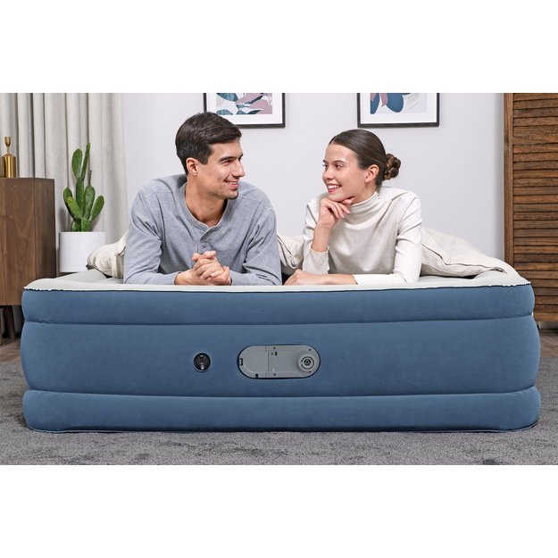 Pripučiamas dvivietis čiužinys 203x152x46cm, Bestway 67624