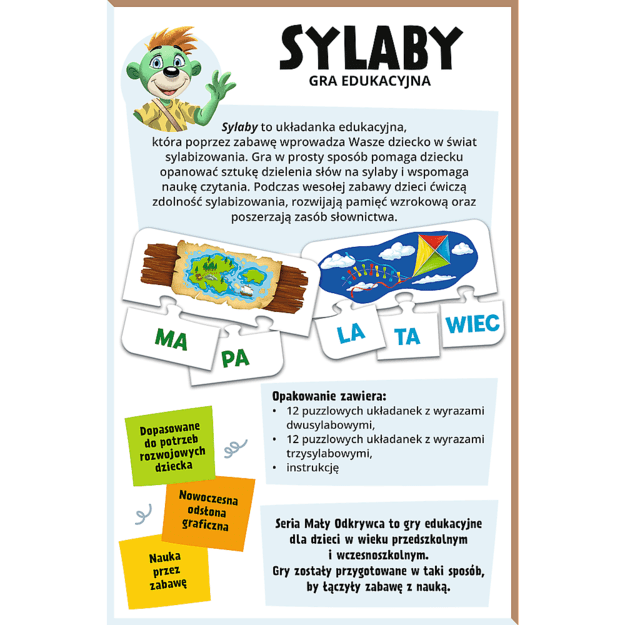 Stalo žaidimas vaikams „Skiemenys“ Trefl 02813 