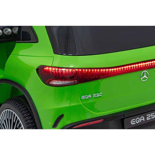 Vienvietis elektrinis džipas vaikams Mercedes Benz EQA 250, žalias