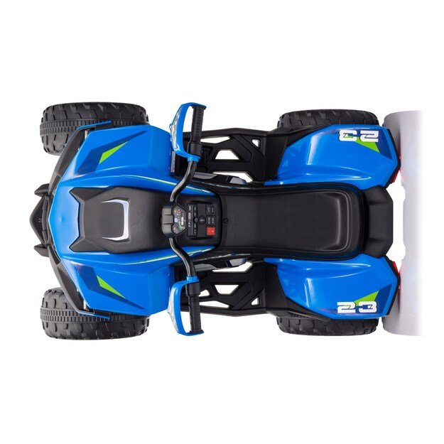 Vienvietis elektrinis keturratis vaikams Quad Fast Wheel, mėlynas
