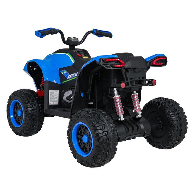 Vienvietis elektrinis keturratis vaikams Quad Fast Wheel, mėlynas