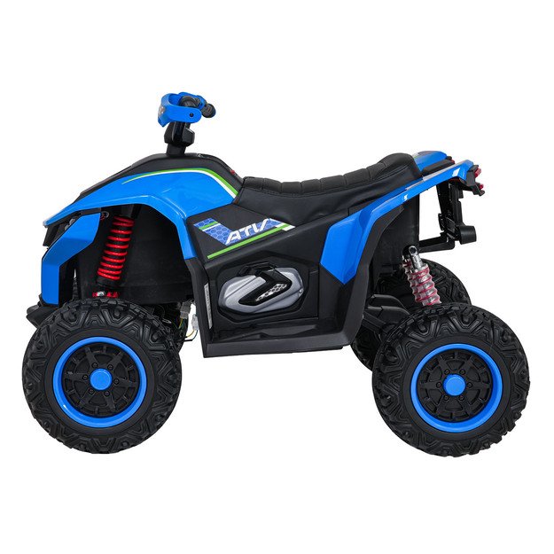 Vienvietis elektrinis keturratis vaikams Quad Fast Wheel, mėlynas