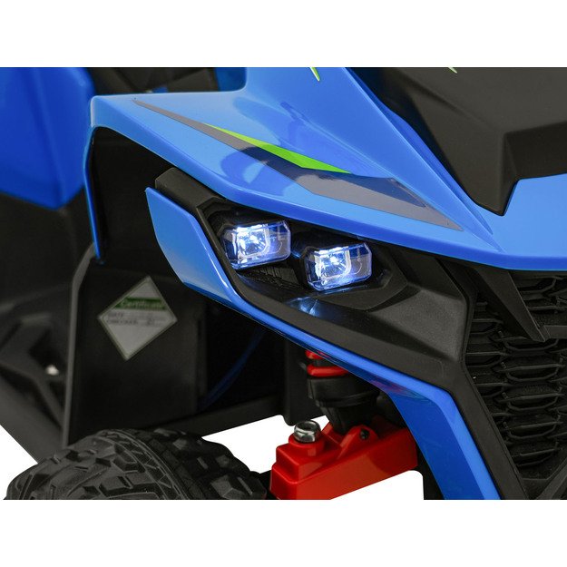 Vienvietis elektrinis keturratis vaikams Quad Fast Wheel, mėlynas