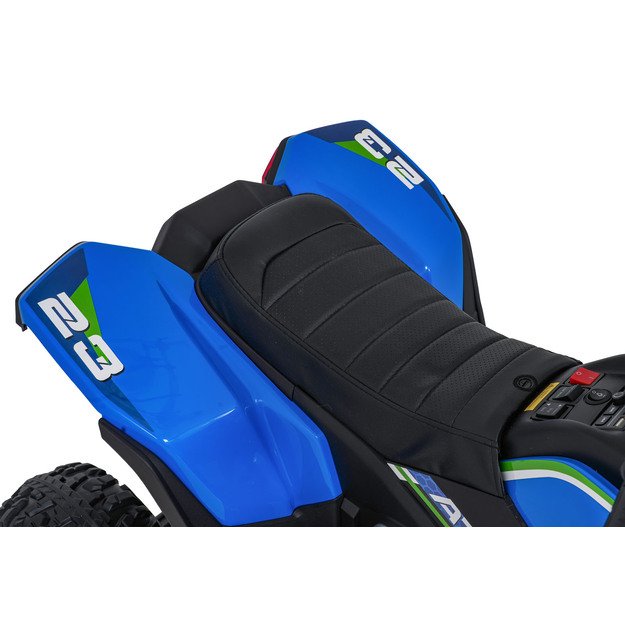 Vienvietis elektrinis keturratis vaikams Quad Fast Wheel, mėlynas