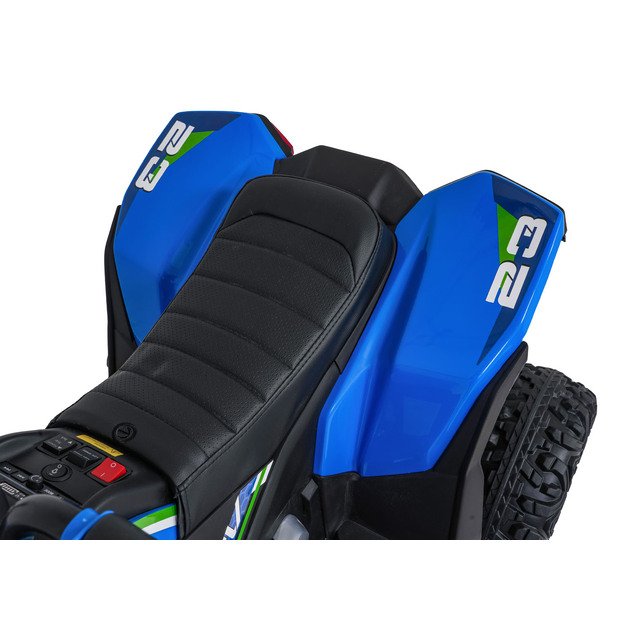 Vienvietis elektrinis keturratis vaikams Quad Fast Wheel, mėlynas
