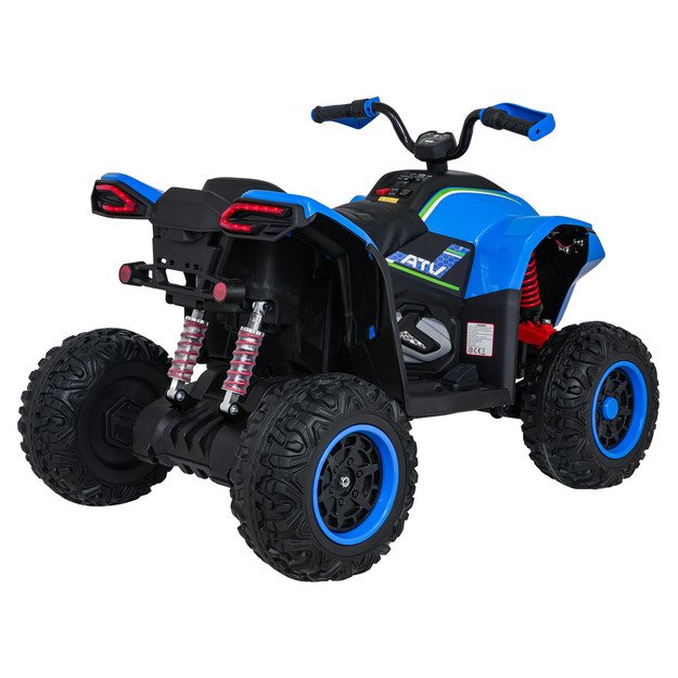 Vienvietis elektrinis keturratis vaikams Quad Fast Wheel, mėlynas