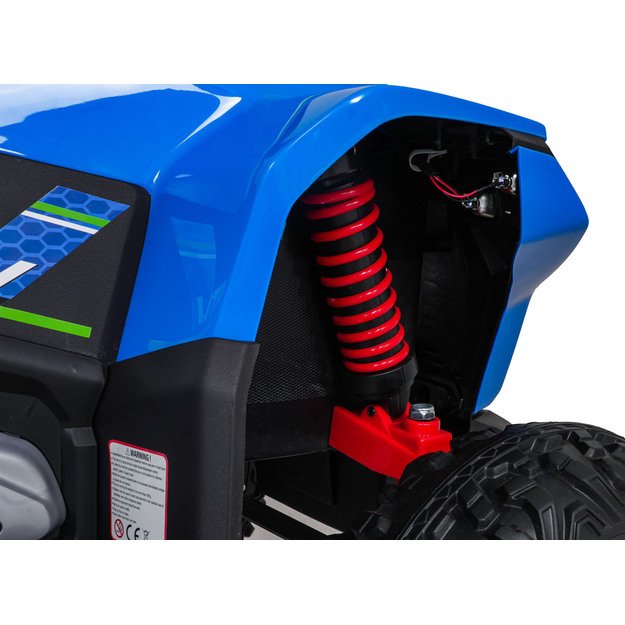 Vienvietis elektrinis keturratis vaikams Quad Fast Wheel, mėlynas