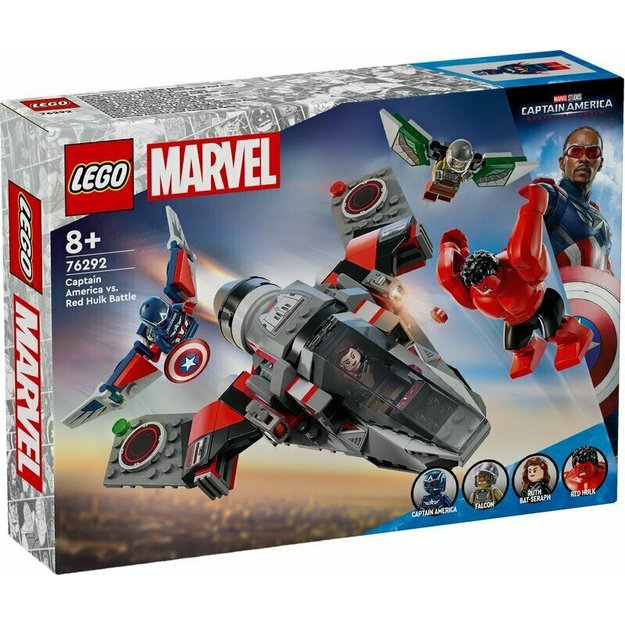 Konstruktorius vaikams „Kapitonas Amerika prieš Raudonąjį Halką“ Marvel, LEGO 76292