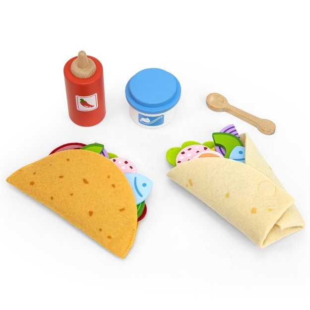 Meksikietiškų taco ir buritų rinkinys vaikams, VIGA