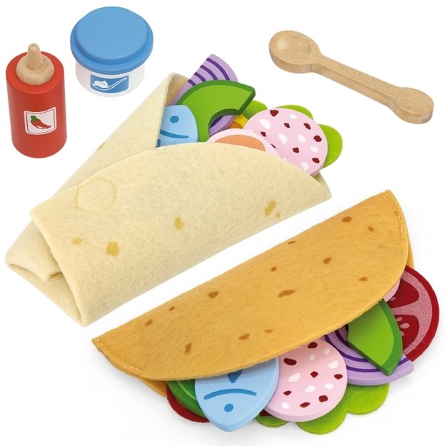 Meksikietiškų taco ir buritų rinkinys vaikams, VIGA
