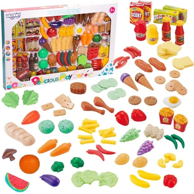 Didelis įvairių maisto produktų rinkinys 120el., WOOPIE