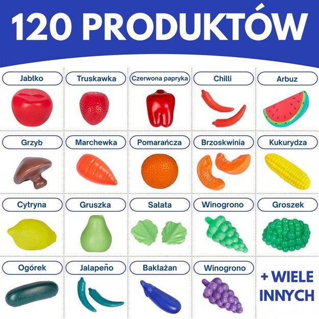 Didelis įvairių maisto produktų rinkinys 120el., WOOPIE