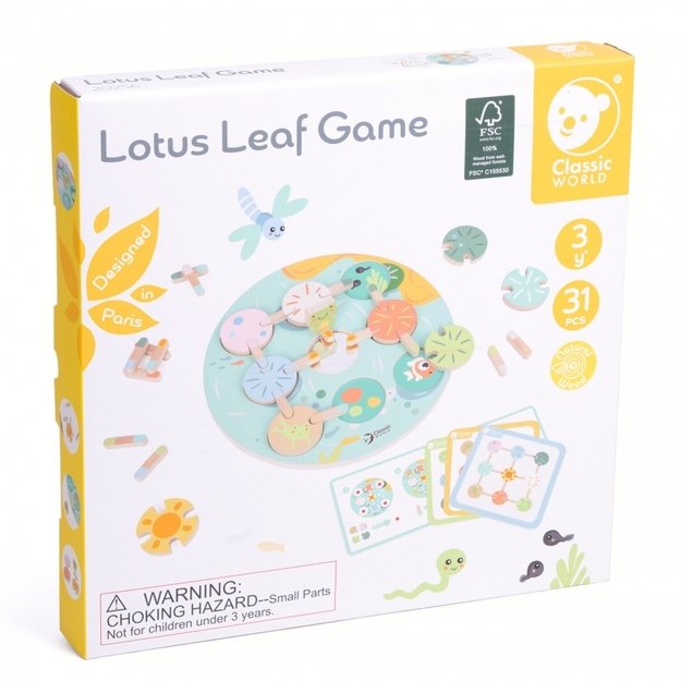 Medinis arkadinis žaidimas vaikams „Lotus Leaf“, CLASSIC WORLD 12