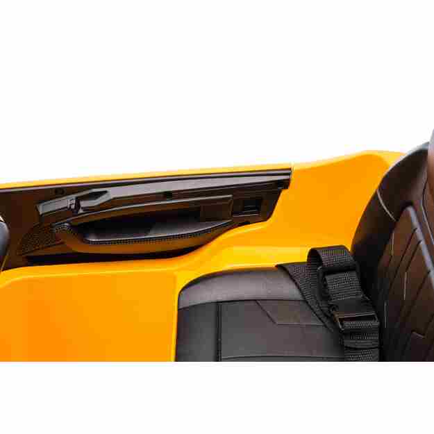 Vienvietis elektromobilis Audi SQ8, geltonas