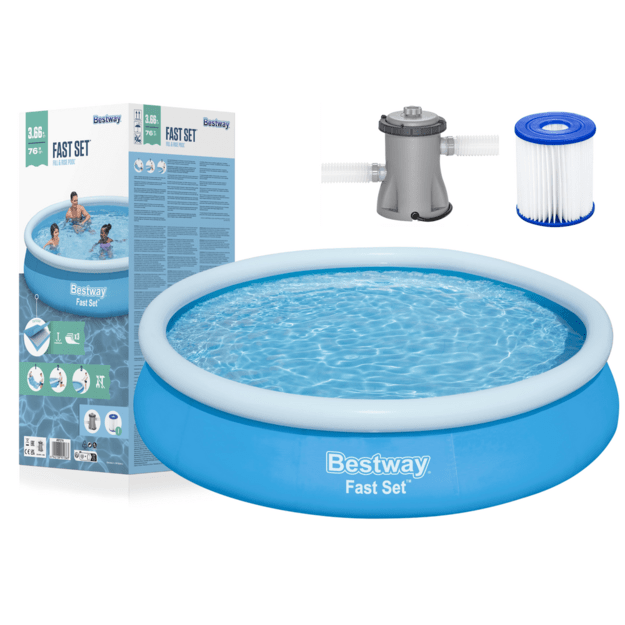 Besiplečiantis sodo baseinas su filtru 366x76cm, Bestway 57274