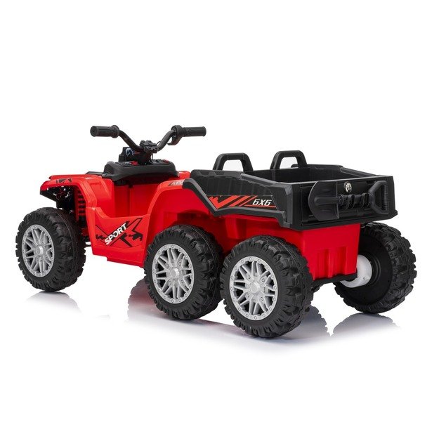 Keturratis su priekaba Sport TX ATV, raudonas