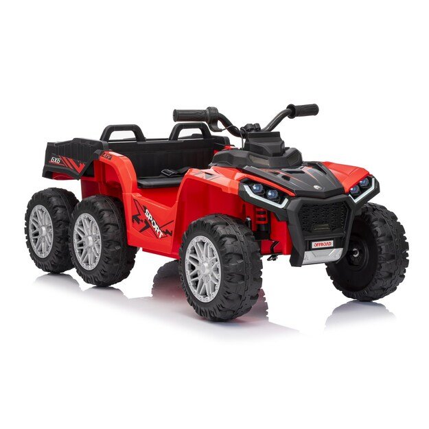Keturratis su priekaba Sport TX ATV, raudonas