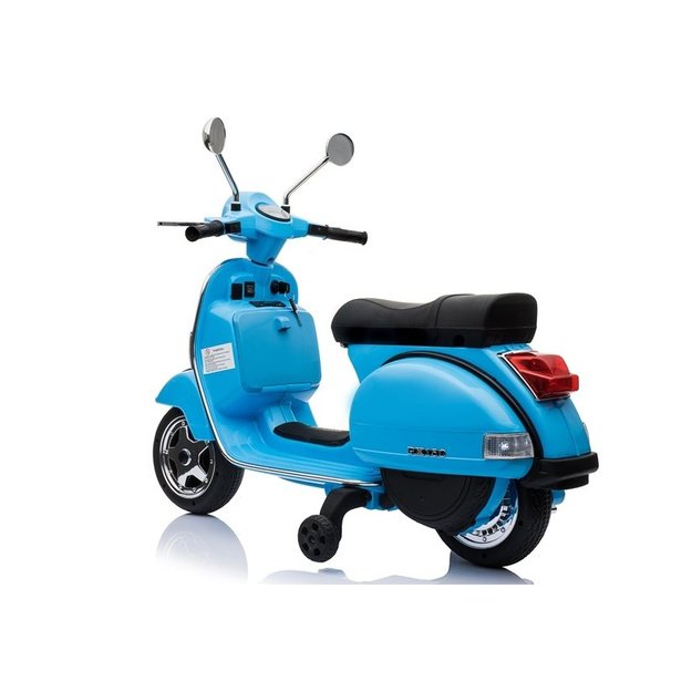 Elektrinis motoroleris vaikams Vespa mėlynas