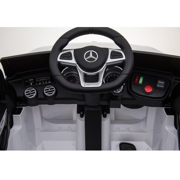 Elektromobilis vaikams Mercedes QLS 4x4, baltas