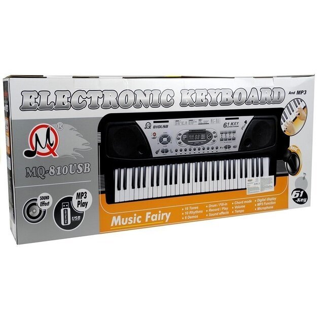 Pianinas MQ-810 MP3 su mikrofonu 61 klavišas