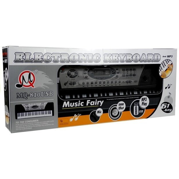 Pianinas MQ-810 MP3 su mikrofonu 61 klavišas