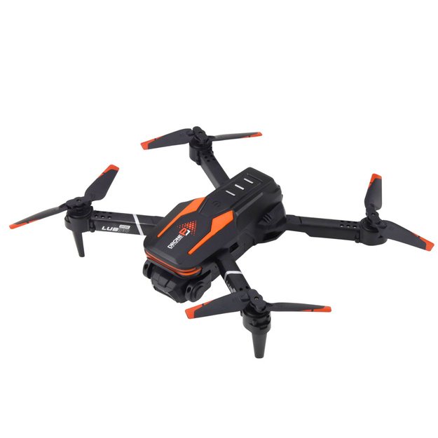 Nuotoliniu būdu valdomas LU800 dronas su LED žibintais, oranžinis 1