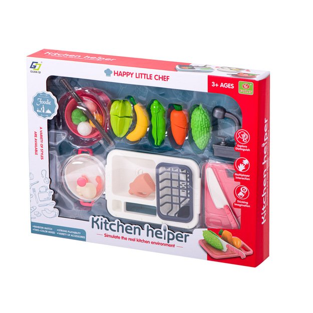 Vaikiška indų plovimo kriauklė su priedais, Little Chef 7