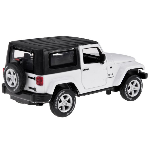 Žaislinis metalinis visureigis Jeep Wrangler 1:32, baltas