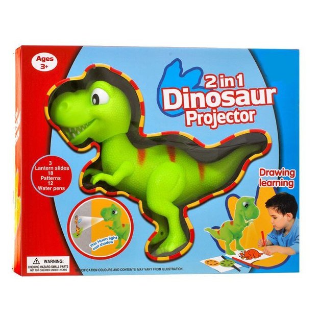 Projektorius dinozauras su rašikliais