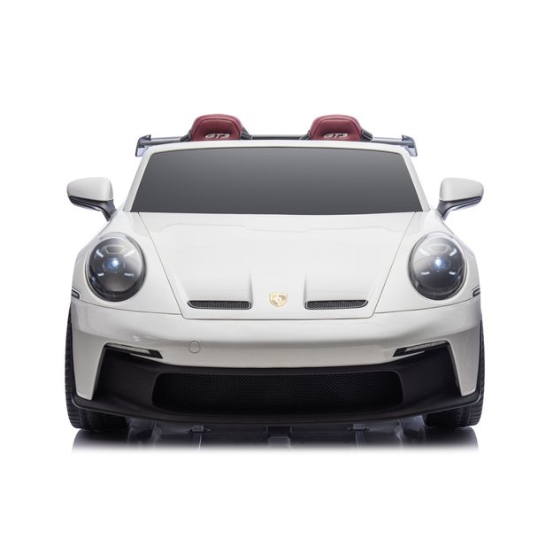 Dvivietis vaikiškas elektromobilis vaikams Porsche GT3, baltas, 24V 2