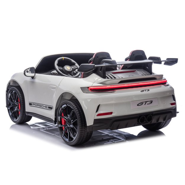 Dvivietis vaikiškas elektromobilis vaikams Porsche GT3, baltas, 24V 4