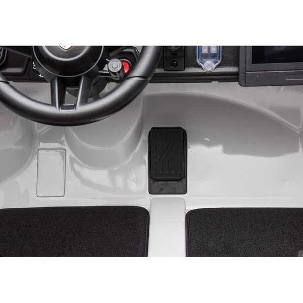 Dvivietis vaikiškas elektromobilis vaikams Porsche GT3, baltas, 24V 7
