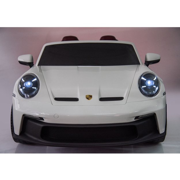 Dvivietis vaikiškas elektromobilis vaikams Porsche GT3, baltas, 24V 9