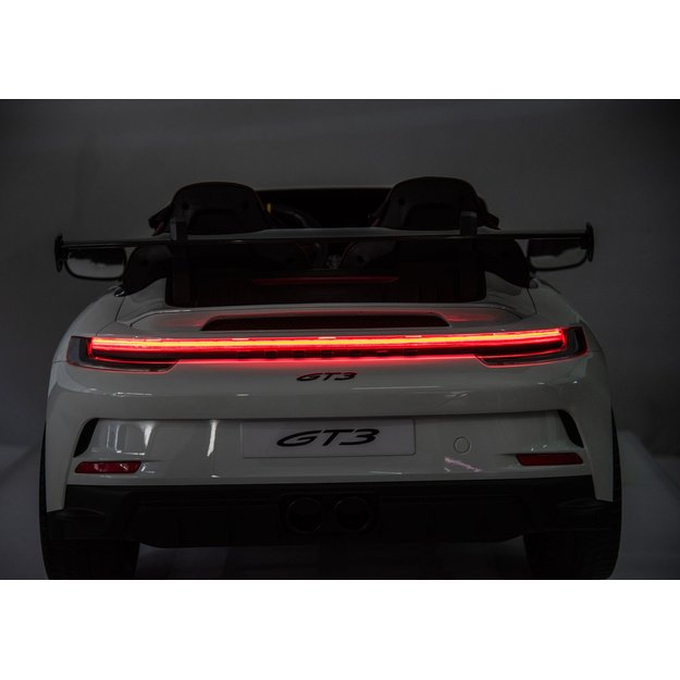 Dvivietis vaikiškas elektromobilis vaikams Porsche GT3, baltas, 24V 10