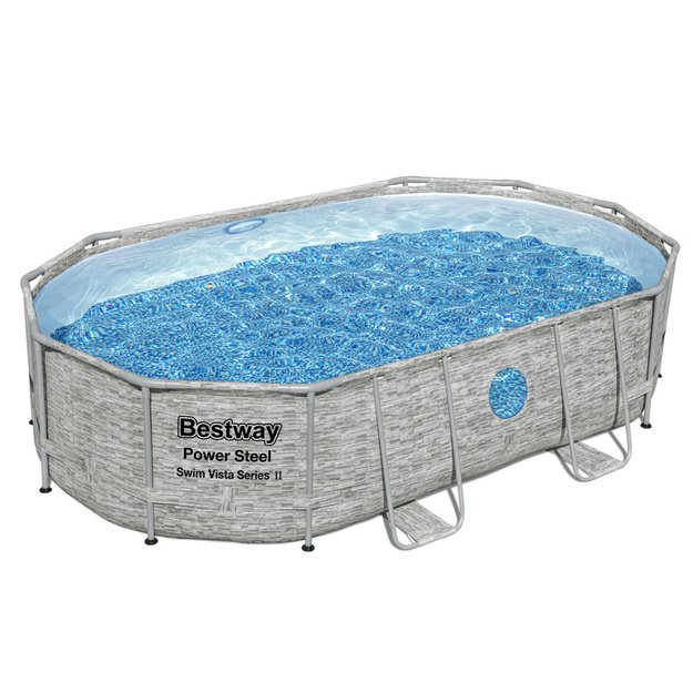 Karkasinis baseinas 488x305x107 11in1 Bestway 56946