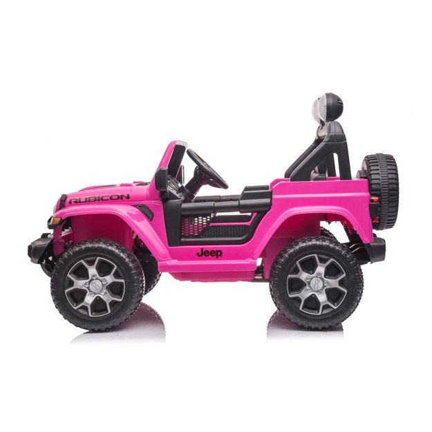 Vienvietis elektromobilis Jeep Wrangler Rubicon DK-JWR555, rožinis