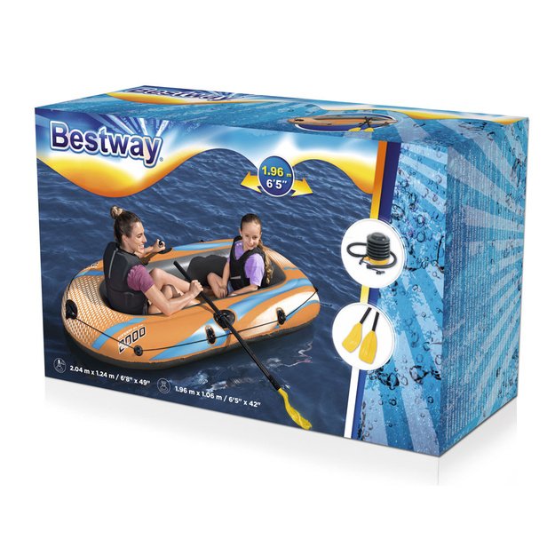 Pripučiama vienvietė valtis su irklais, Kondor Elite 2000, Bestway